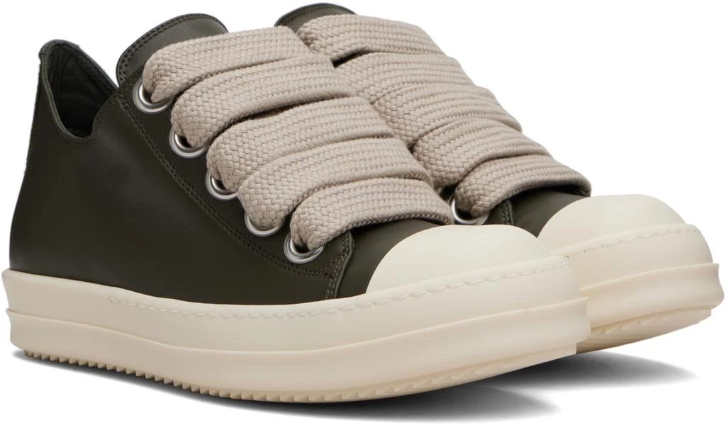 Rick Owens Khaki Concordians Jumbolace Low Sneaks Sneakers 4