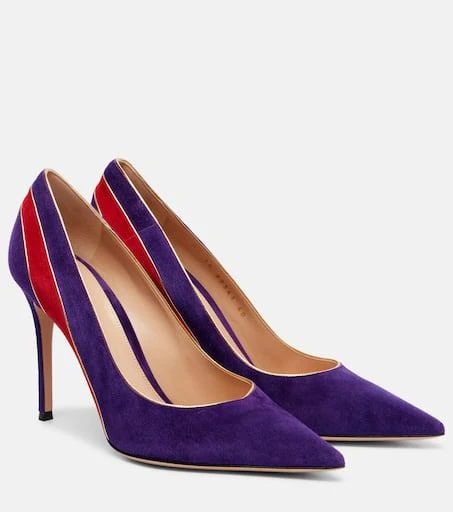 Gianvito Rossi Pointy 95 suede pumps 1