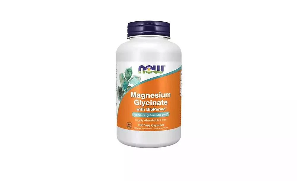 Now Foods Magnesium Glycinate with BioPerine ,180 VegCaps