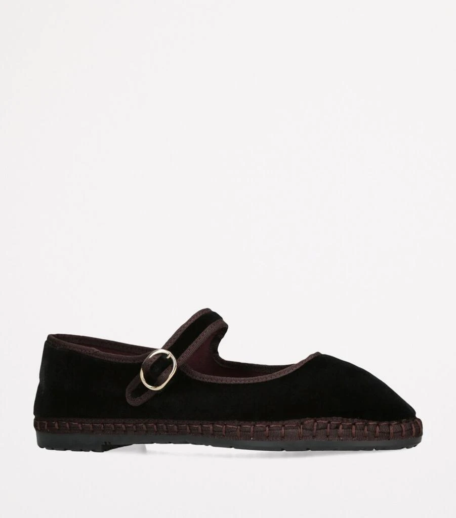 Flabelus Velvet Sethe Mary Janes 3