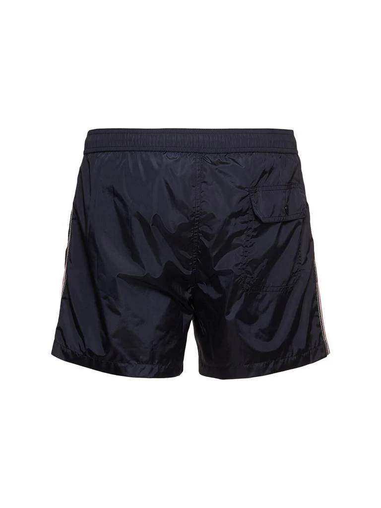 Moncler Tricolour Trimmed Nylon Swim Shorts 2