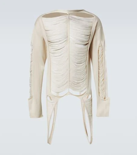 Rick Owens Distressed wool sweater 1