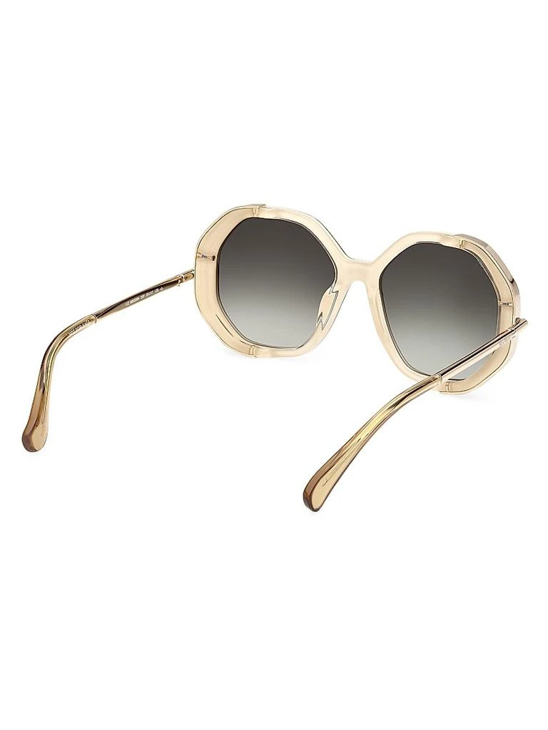 Max Mara 55MM Geometric Sunglasses - Accessories - BeyondStyle display picture 1
