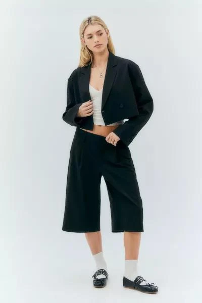 Light Before Dark Light Before Dark Cropped Oversized Blazer 1