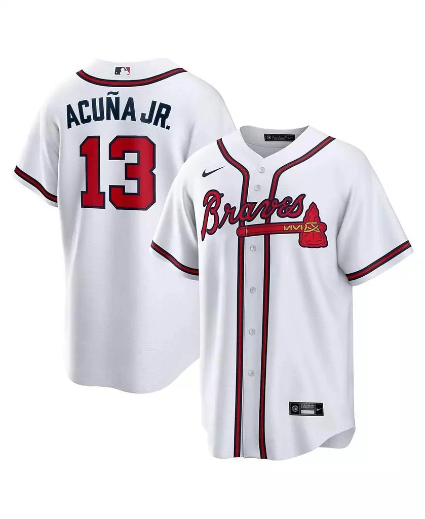 NIKE Men's Ronald Acuña Atlanta Braves Official Player Replica Jersey 1