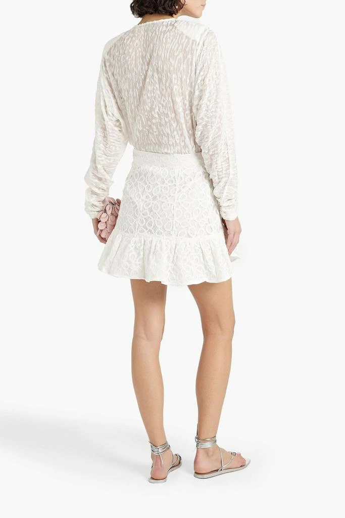 WALTER BAKER Claudia ruffled lace mini skirt 3