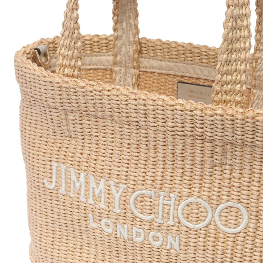 Jimmy Choo Jimmy Choo Logo Embroidered Top Handle Bag 4