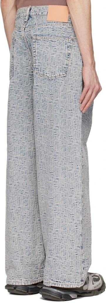 Acne Studios Blue Baggy Fit 1981M Monogram Jeans 3