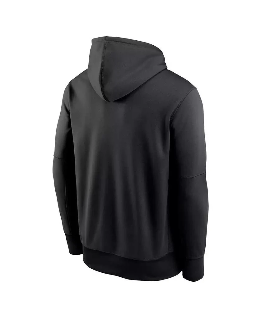 NIKE Men's Black New York Jets Performance Pullover Hoodie 2