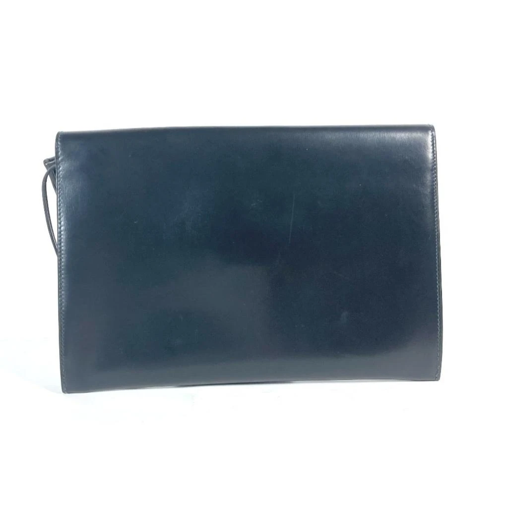 Hermes Box Calf Leather Clutch Bag Pouch (Pre-Owned) 2