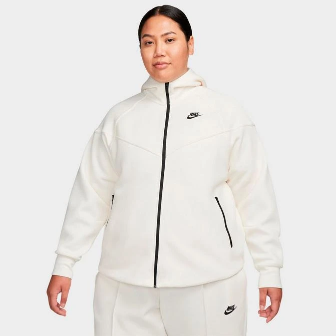 NIKE Women's Nike Sportswear Tech Fleece Windrunner Full-Zip Hoodie (Plus Size) 1