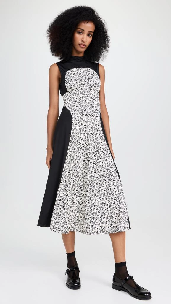 Sea Panna Printed Spandex Sleeveless Dress 6