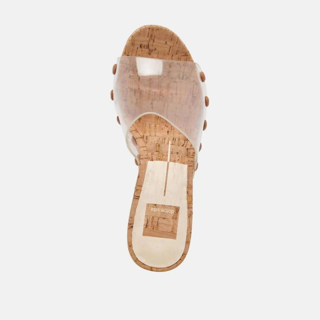 Dolce Vita Dolce Vita - Women's Clear Chunky Heeled Mule Sandals 2
