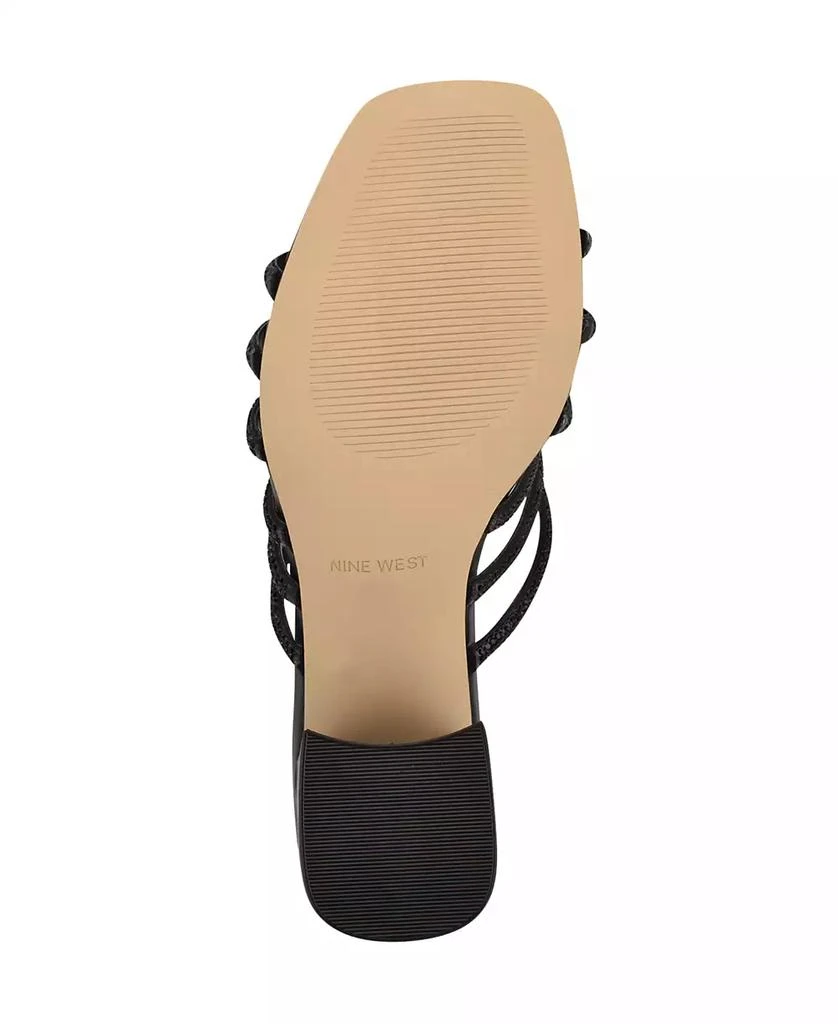 Nine West Women's Grassa Embellished Block Heel Dress Sandals 5