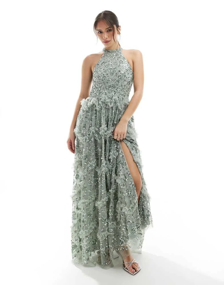 slim fit dress slacks MAYA HALTER DRESS