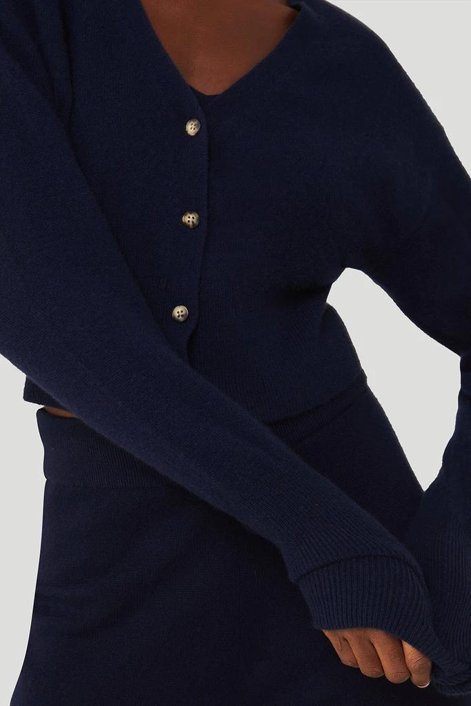 Alo Cashmere Jet Set Cardigan - Navy 4