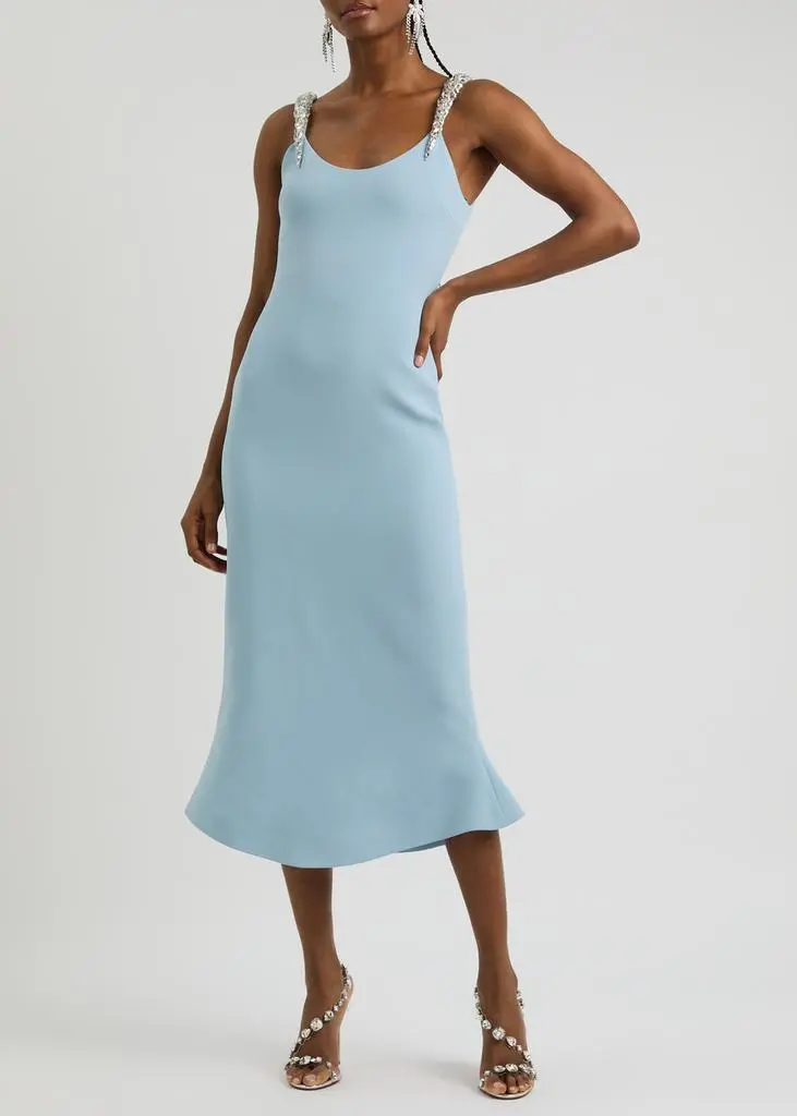 David Koma Crystal-embellished midi dress 4