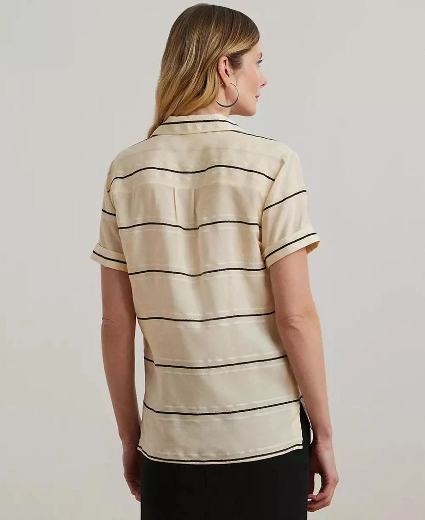 Ralph Lauren Women's Striped Short-Sleeve Camp Shirt, Regular & Petite 2