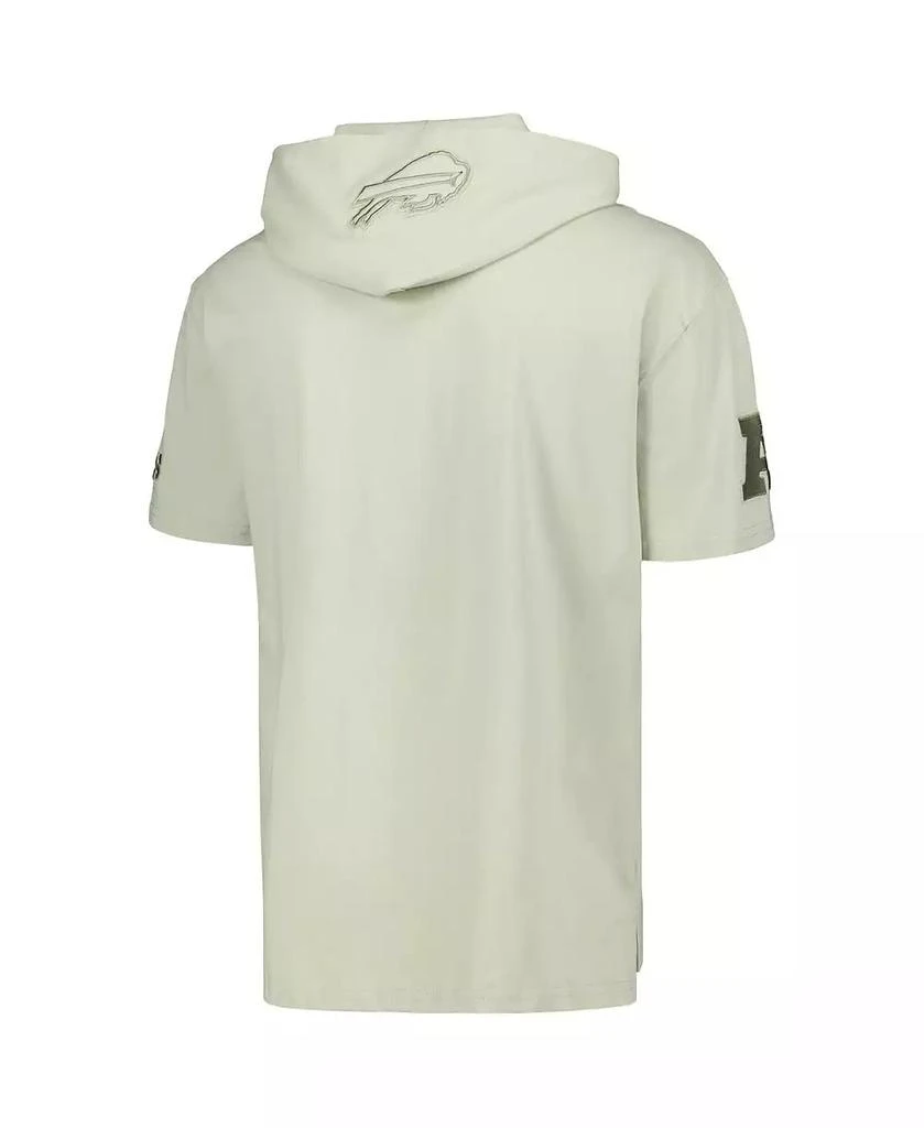 Pro Standard Men
s Light Green Buffalo Bills Neutrals Short Sleeve Pullover Hoodie 3