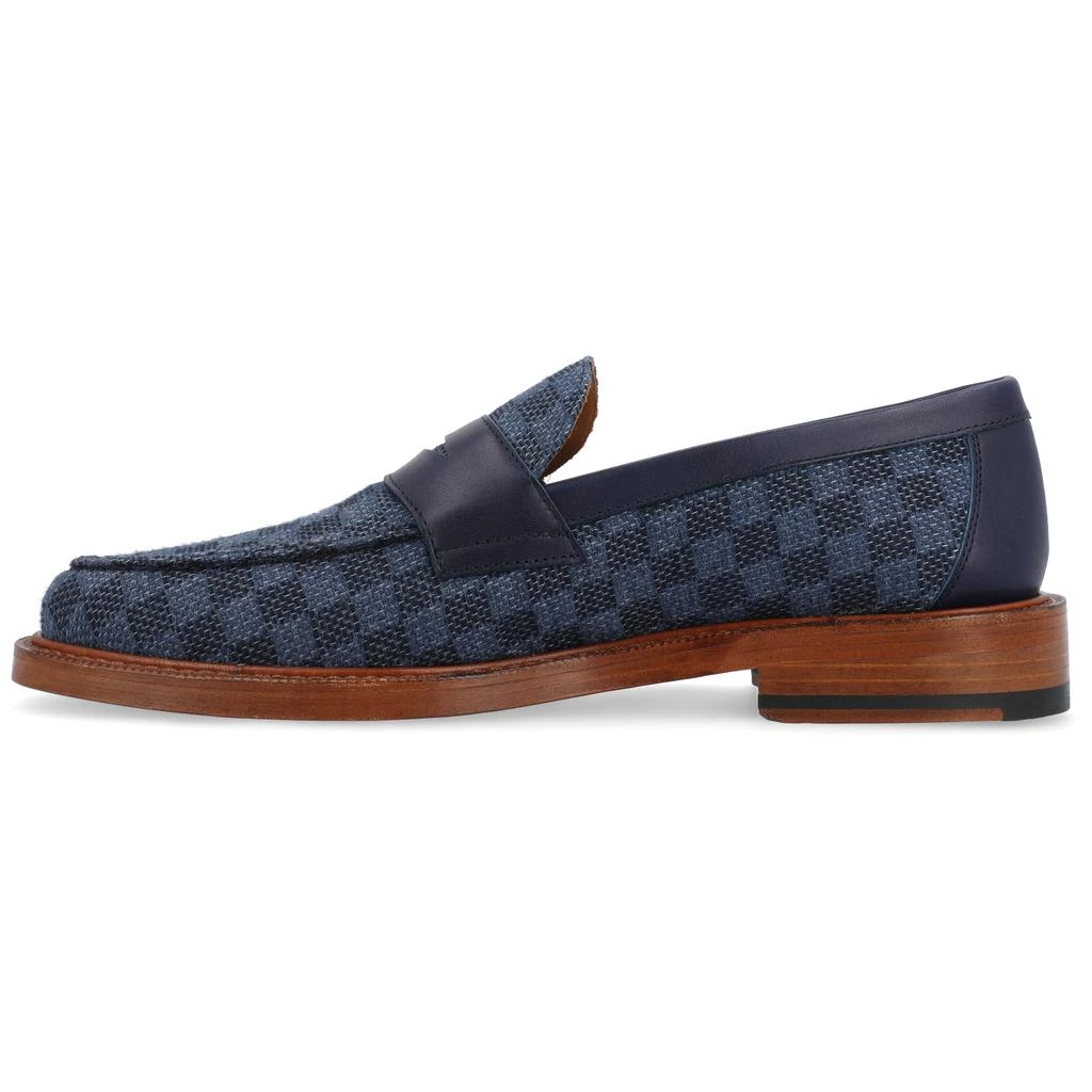 TAFT The Fitz Loafer in Blue Check 2