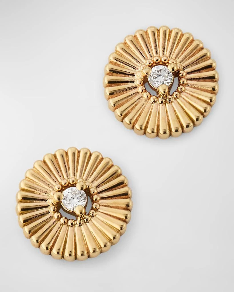 POPPY FINCH 14K Bloom Diamond Stud Earrings 1