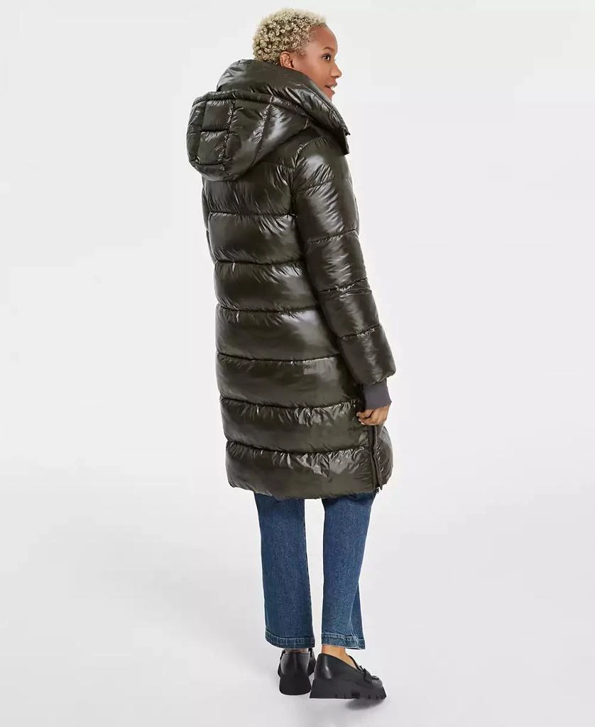 BCBG Women's Hooded Collared Puffer Coat 2