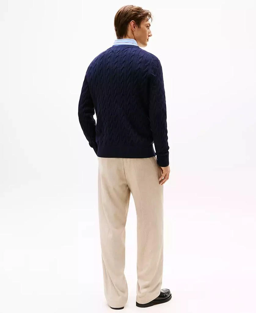 Tommy Hilfiger Men
s Classic Cable Crewneck Sweater 4