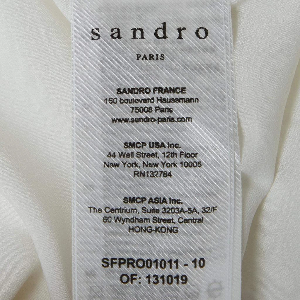 Sandro Sandro White Lace Belted Mini Dress S 7