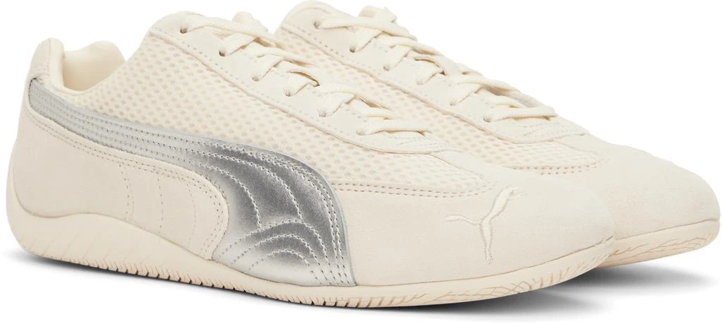 Puma Beige & Silver Speedcat Premium Sneakers 4