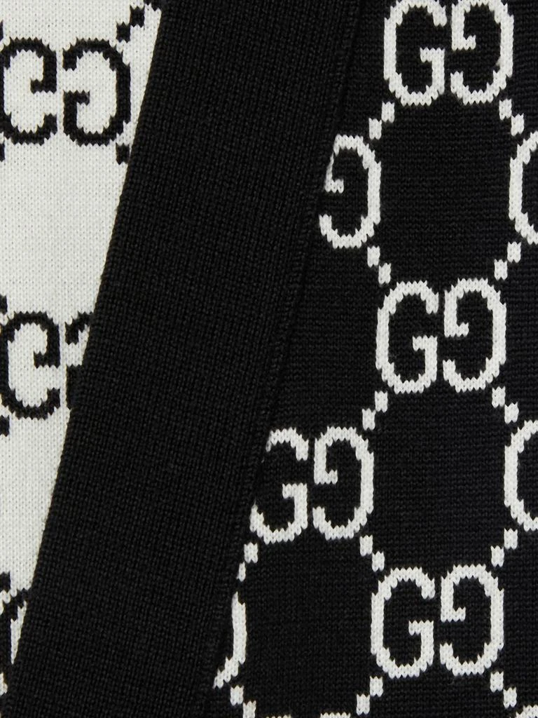 Gucci REVERSIBLE CARDIGAN IN WOOL JACQUARD GG 6