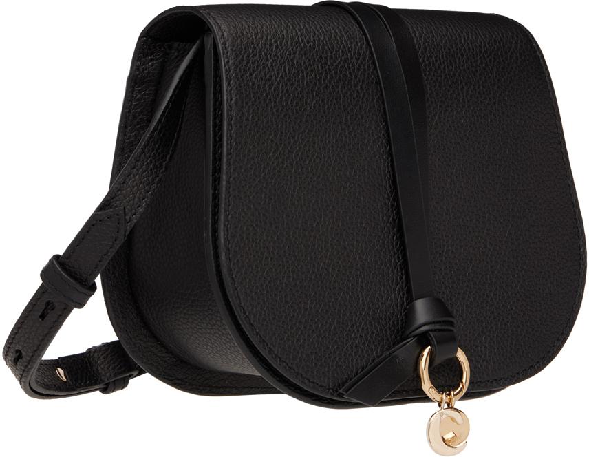 Chloé Black Mini Alphabet Saddle Bag - Shoulder Bags Chloé Black Mini Alphabet Saddle Bag - Shoulder Bags