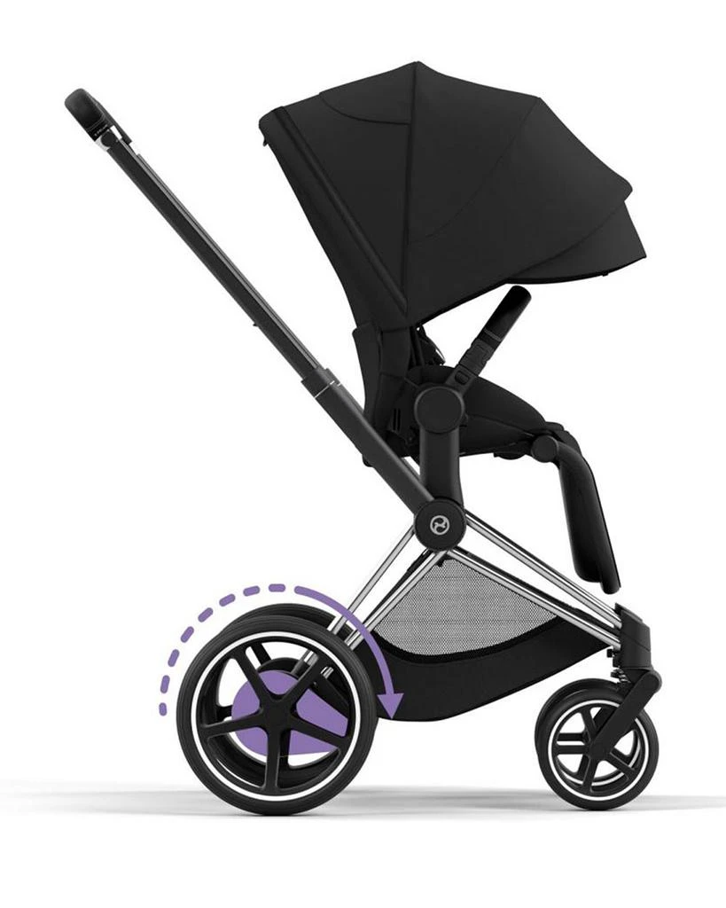 Cybex e-PRIAM 2 Stroller in Chrome with Black Handles 3