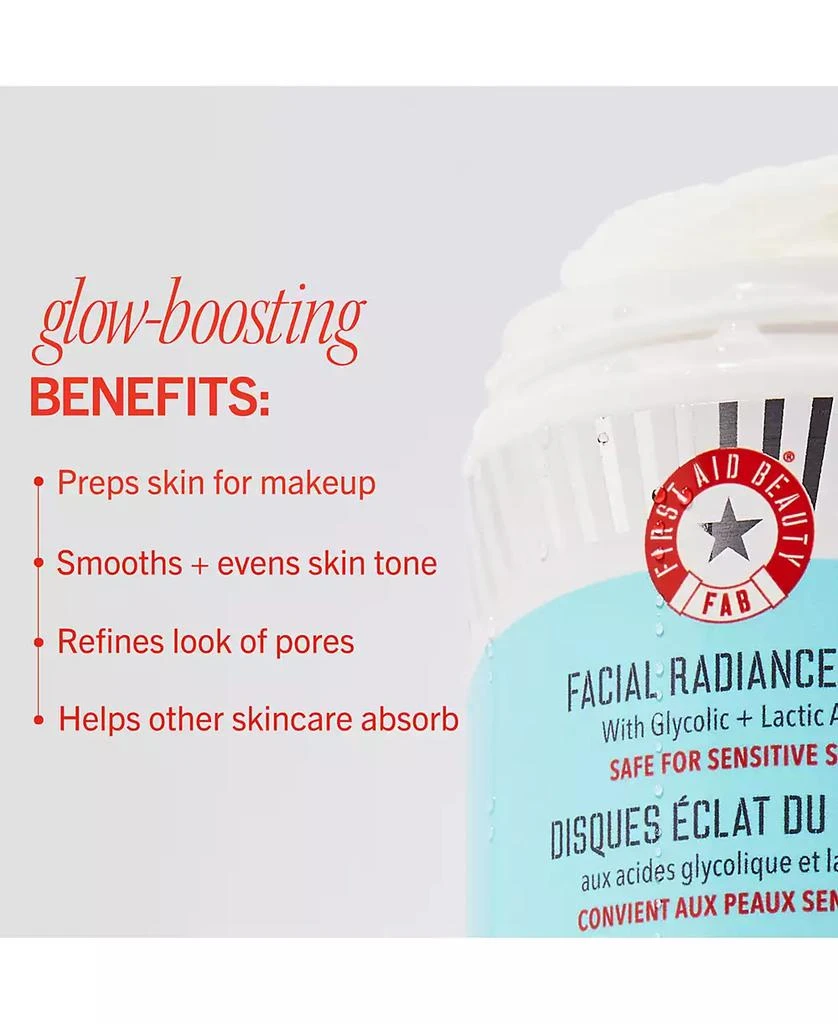 First Aid Beauty Facial Radiance Pads with Glycolic + Lactic Acids – Exfoliating Pads with AHA, 28 pads 3