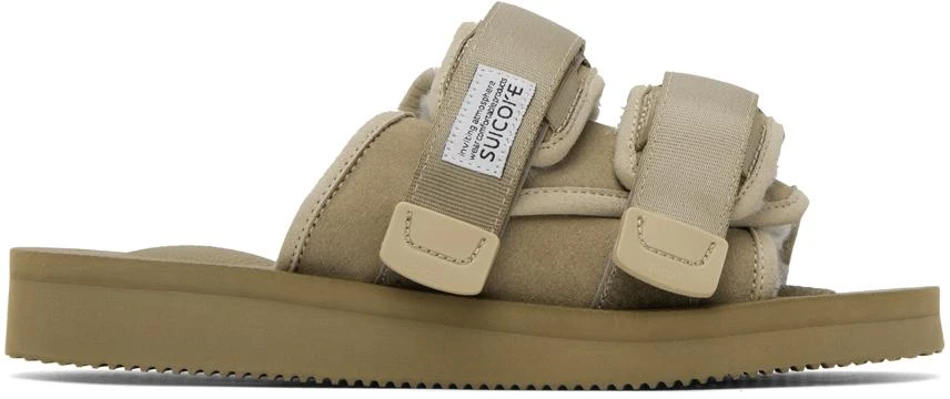 Suicoke Taupe MOTO-Mab Sandals 1