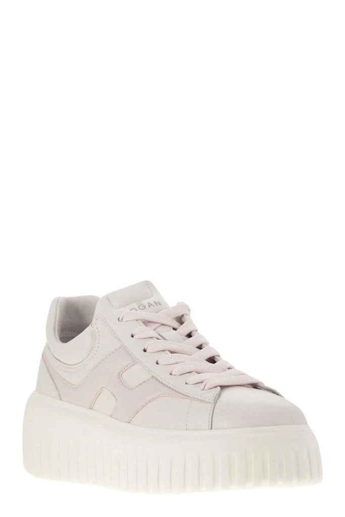 hogan SMOOTH LEATHER H STRIPES PLATFORMS. 2