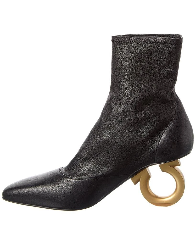 Salvatore Ferragamo Ferragamo Leather Bootie 2
