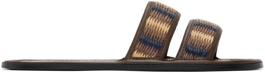通販 送料無料  & Brown Bode Navy BeyondStyle - Sandals - Slides Summer Duotone 靴