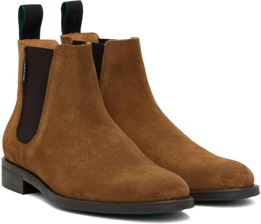 Paul Smith Tan Cedric Chelsea Boots 4