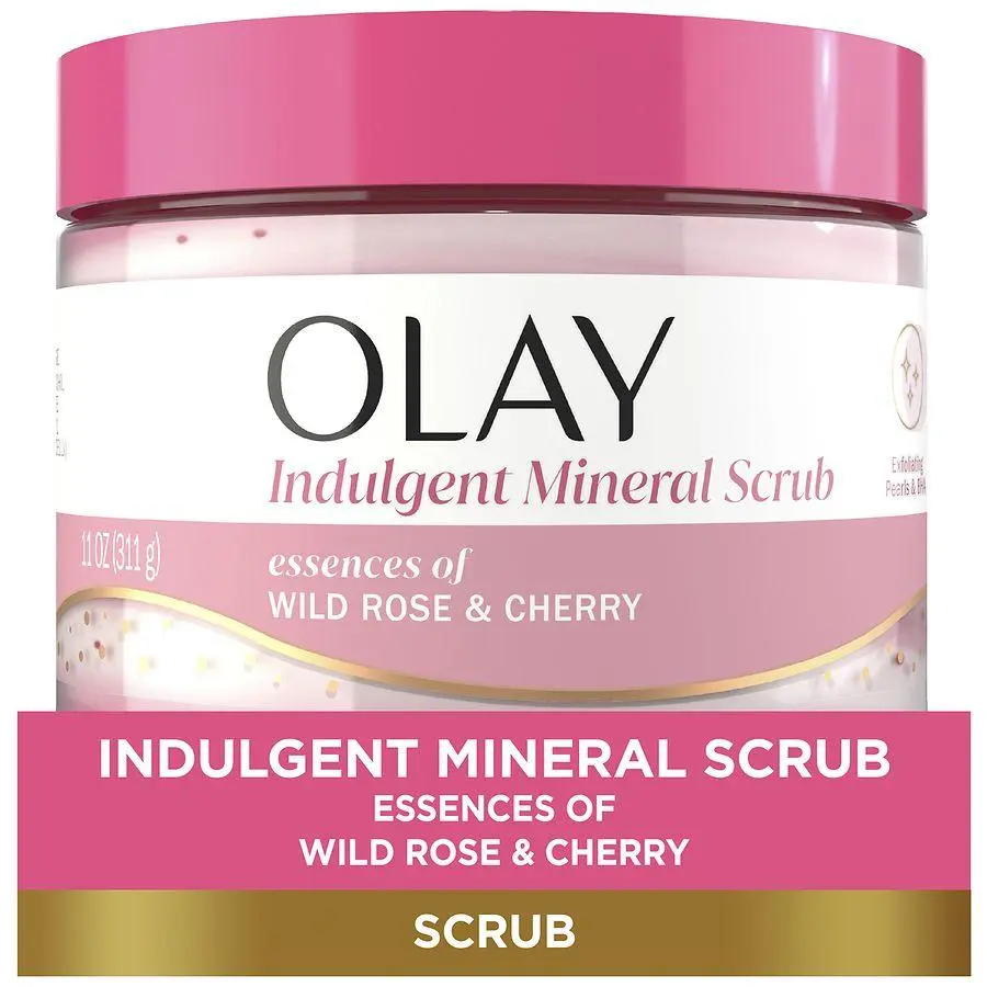 Olay Indulgent Mineral Scrub Essences of Wild Rose & Cherry