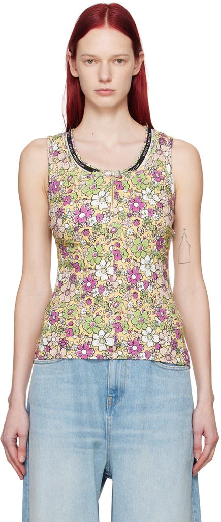 Martine Rose Multicolor Floral Tank Top