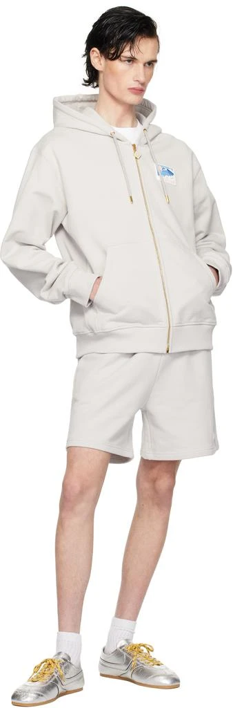 Casablanca Gray Greek Temple Hoodie 4