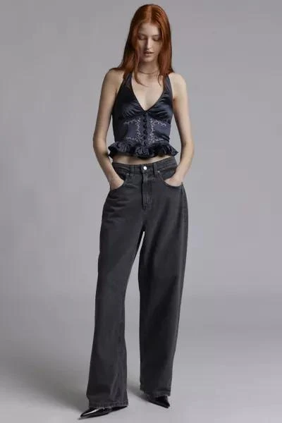 Kimchi Blue Kimchi Blue Maude Embroidered Satin Halter Top 3