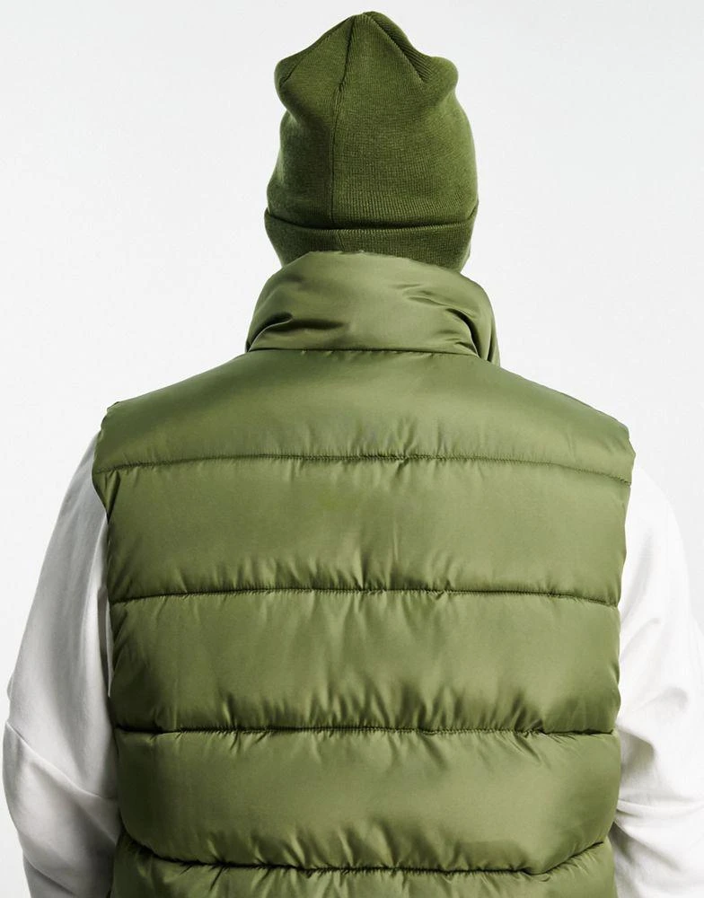 NIKE Nike Metallic Swoosh beanie in khaki 4