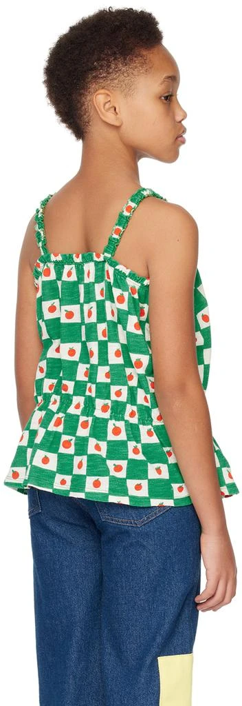 BOBO CHOSES Kids Green 
Off-White Tomato All Over Tank Top 3