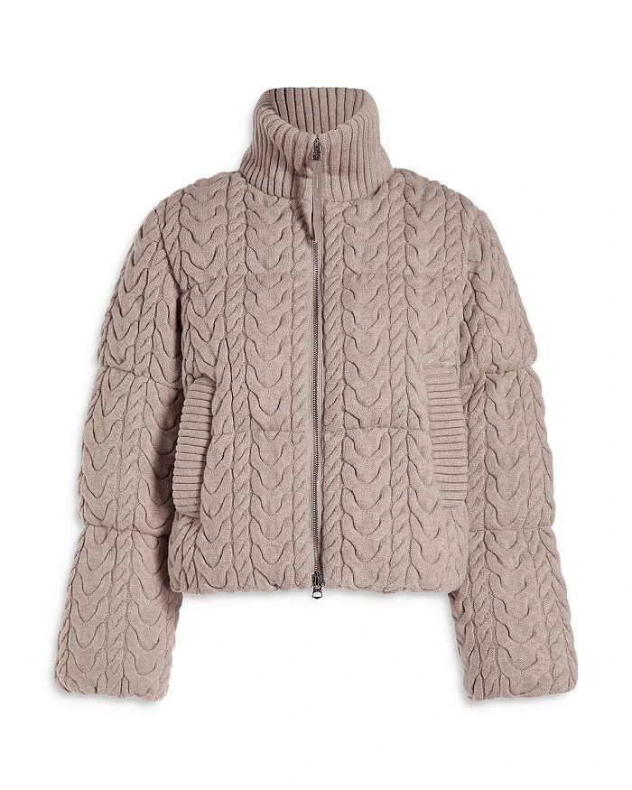 Varley Reggie Cable Knit Puffer Jacket 7