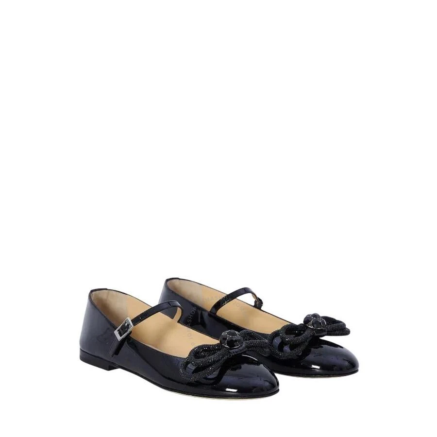 Mach & Mach Patent Bow-Detail Mary Jane Flats 2