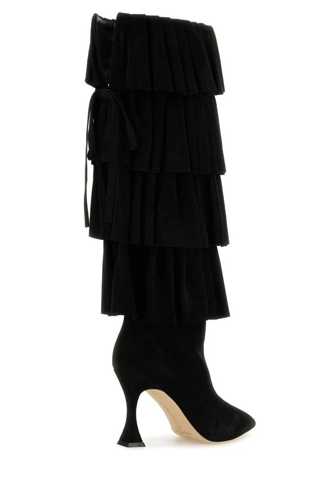 Manolo Blahnik Black suede Miralone boots 3