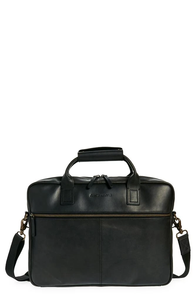 Johnston & Murphy Waxy Leather Briefcase 1