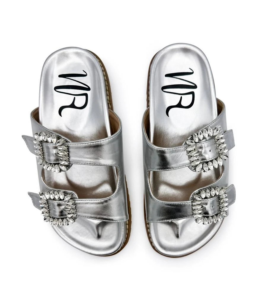 Not Rated Women's Stellar Rhinestone Buckle Slides 2