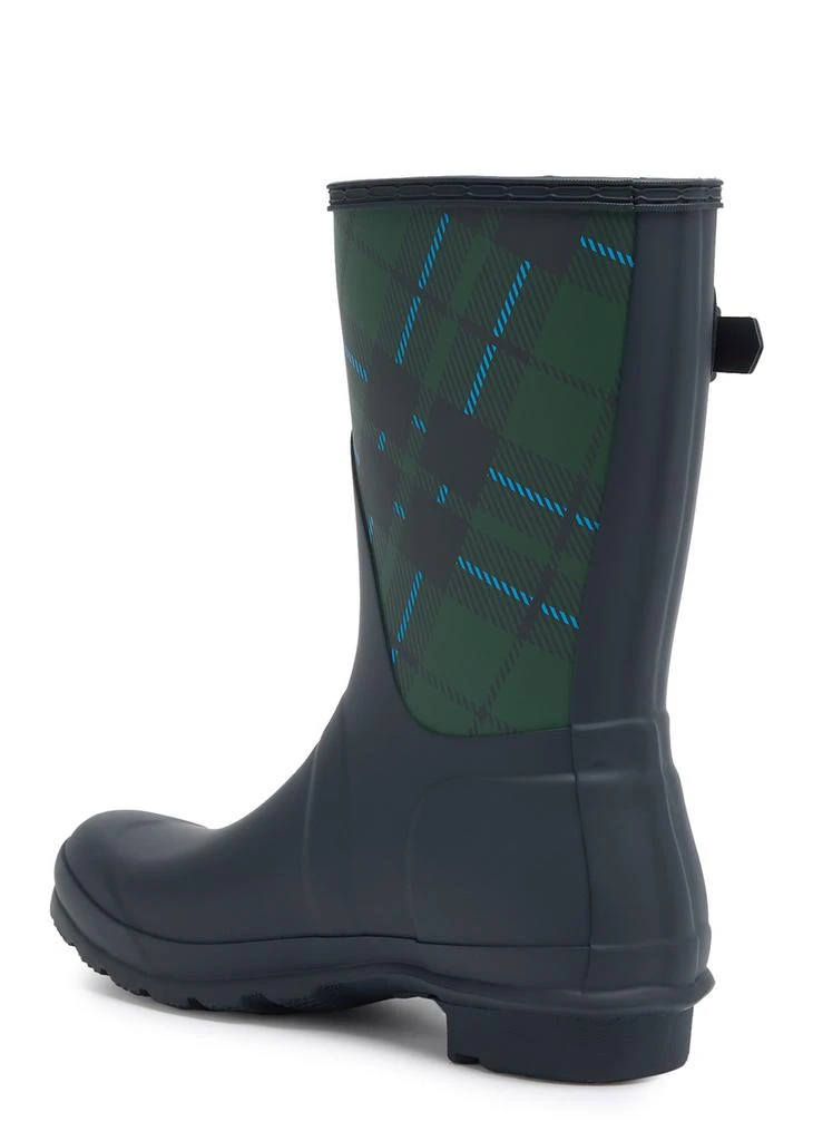 Hunter Original Short checked rubber wellington boots 2